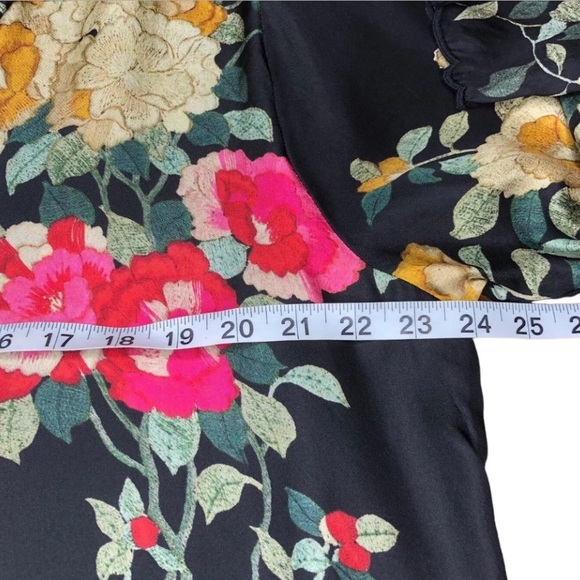 Johnny Was - Charlotte Rose Scalloped Silk Tunic - XL - Picture 14 of 16
